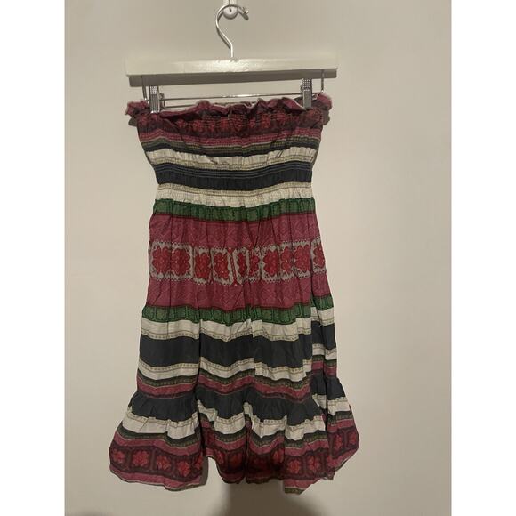 Moda International Dress Women's Small Colorful Sleeveless Tube Top Strapless XS - Picture 5 of 5